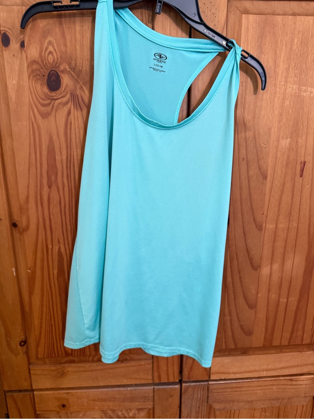 Athletic Works Aqua Racerback Tank Top